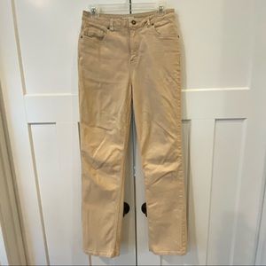 1990s Vintage Coldwater Creek Tan Stretch Jeans Size 6